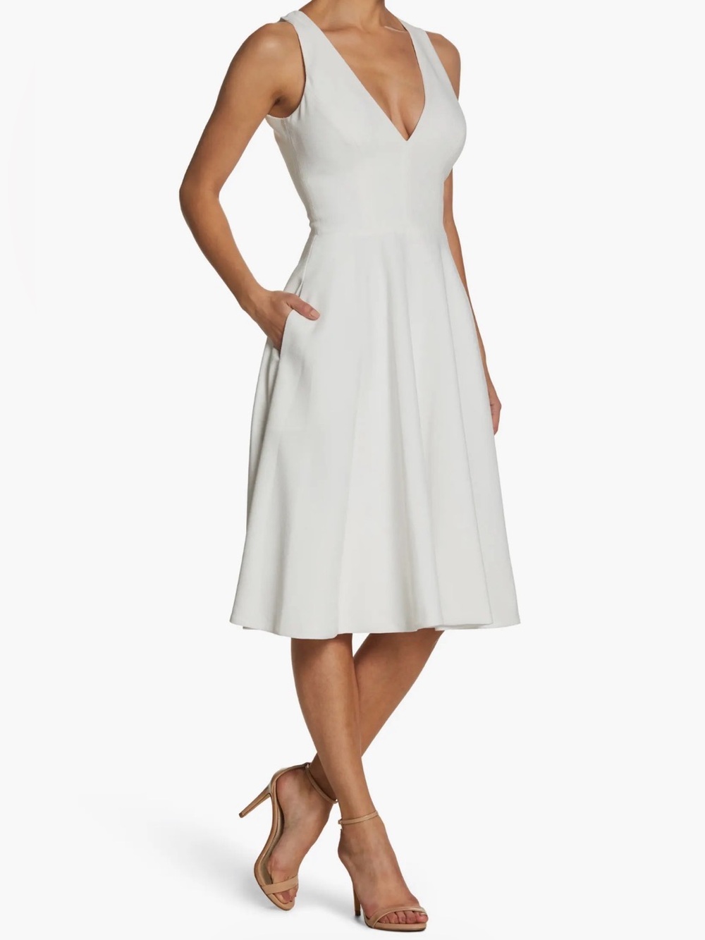 Dress The Population Catalina Fit & Flare Cocktail Dress Size XL (has pockets)!